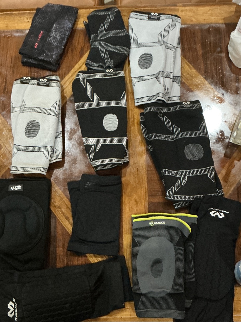 Bundle of knee pads. Prev used for basketball but god for all sports. 11 pair.